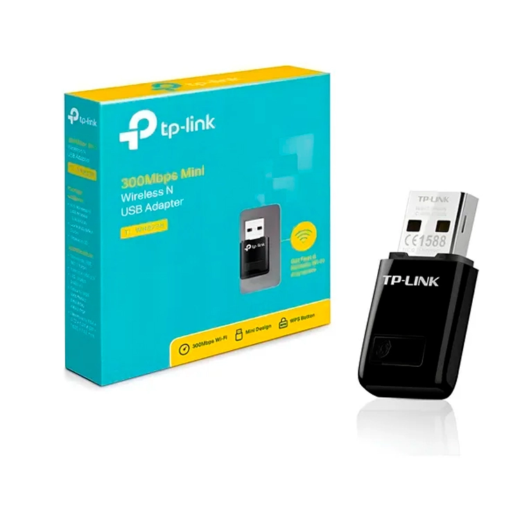 Adaptador TP-Link USB Mini Inlambrico N 300MB Art.TL-WN823N-WN8200ND